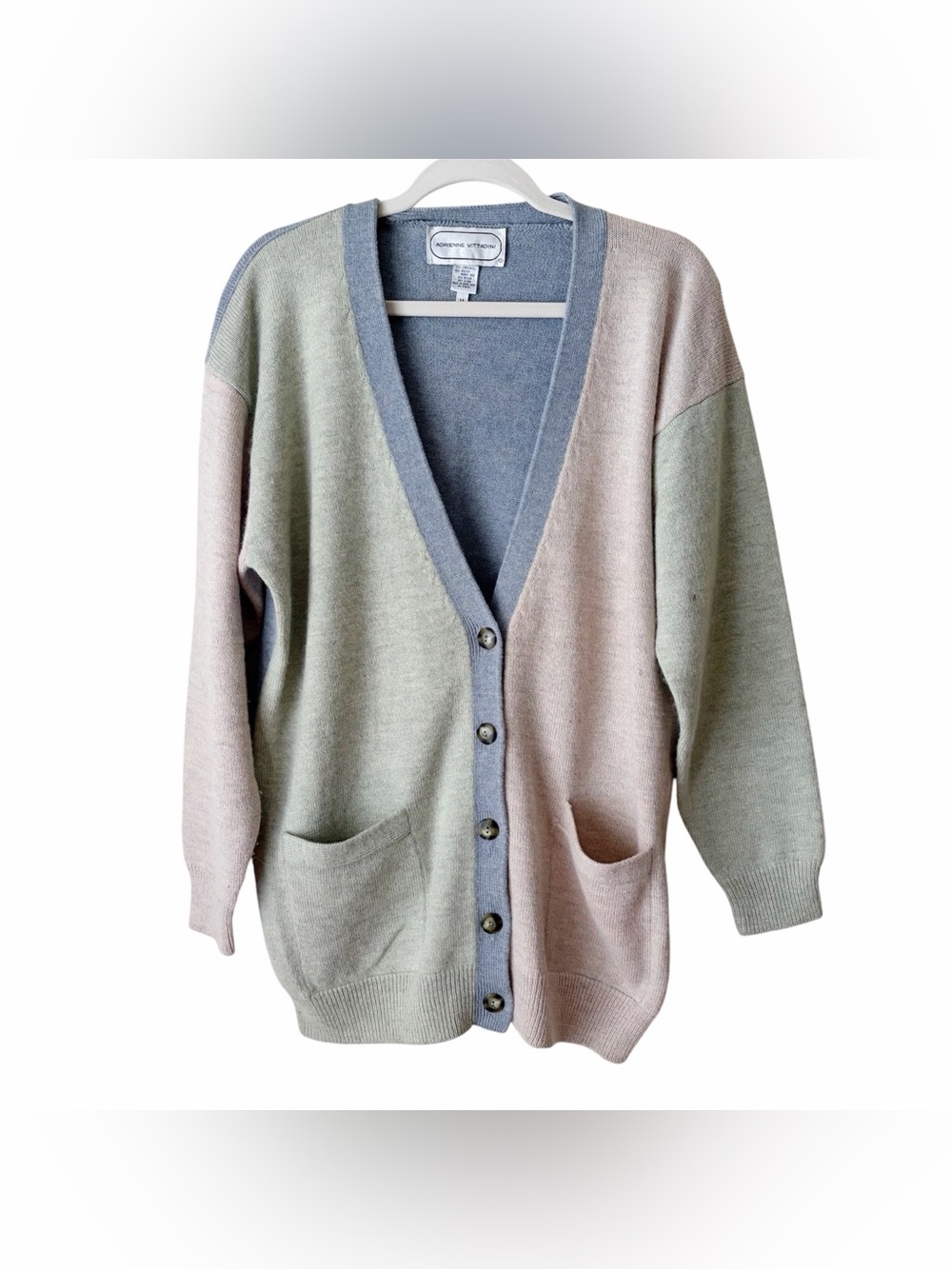 Adrienne Vittadini | VTG Lambswool Angora Rabbit Hair Cardigan Sweater Medium